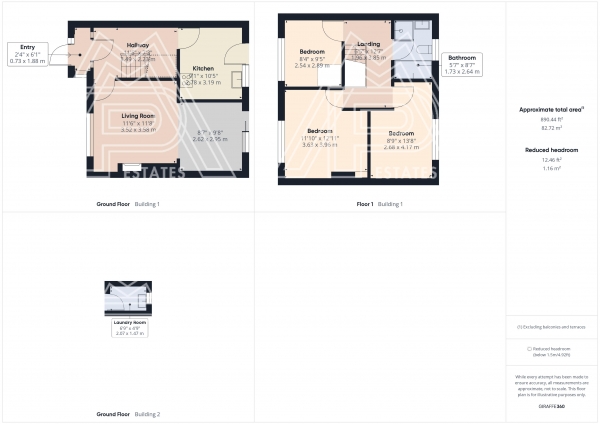 Floor Plan Image for 3 Bedroom Terraced House for Sale in Easington Way, South Ockendon