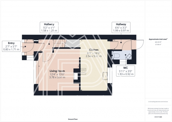 Floor Plan Image for 2 Bedroom Terraced House for Sale in Erriff Drive, South Ockendon