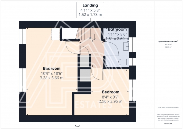 Floor Plan Image for 2 Bedroom Terraced House for Sale in Erriff Drive, South Ockendon