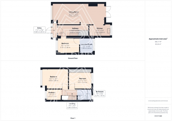 Floor Plan Image for 3 Bedroom Semi-Detached House for Sale in Stanford Gardens, South Ockendon