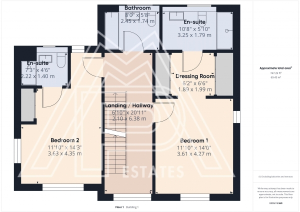 Floor Plan for 5 Bedroom Detached House for Sale in Verona Way, South Ockendon, RM15, 5GS - Guide Price &pound750,000