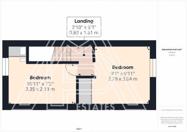 Floor Plan Image for 2 Bedroom Terraced House for Sale in Knowlton Cottages South Road, South Ockendon