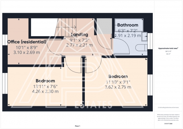 Floor Plan Image for 3 Bedroom Terraced House for Sale in Bumpstead Mead, South Ockendon