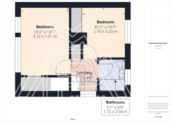 Floor Plan Image for 2 Bedroom End of Terrace House for Sale in Cullen Square, South Ockendon