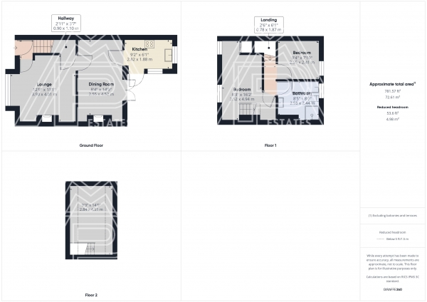 Floor Plan Image for 2 Bedroom Terraced House for Sale in West Road, South Ockendon