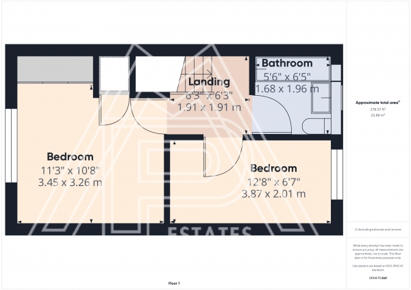 Floor Plan Image for 2 Bedroom Terraced House for Sale in Holly Drive, South Ockendon