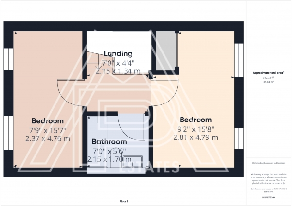 Floor Plan Image for 2 Bedroom Terraced House for Sale in Vanette Way, South Ockendon