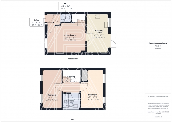 Floor Plan Image for 2 Bedroom Terraced House for Sale in Vanette Way, South Ockendon