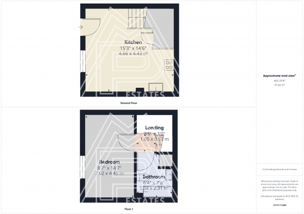 Floor Plan Image for 1 Bedroom Property for Sale in Regent Court, Broome Place, South Ockendon