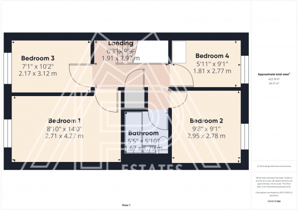 Floor Plan Image for 4 Bedroom Terraced House for Sale in Viola Close, South Ockendon