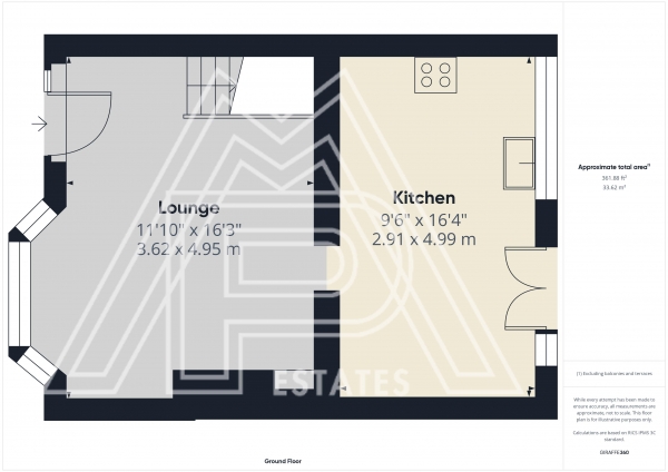 Floor Plan Image for 3 Bedroom End of Terrace House to Rent in Mygrove Gardens, Rainham