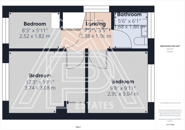 Floor Plan Image for 3 Bedroom End of Terrace House to Rent in Mygrove Gardens, Rainham