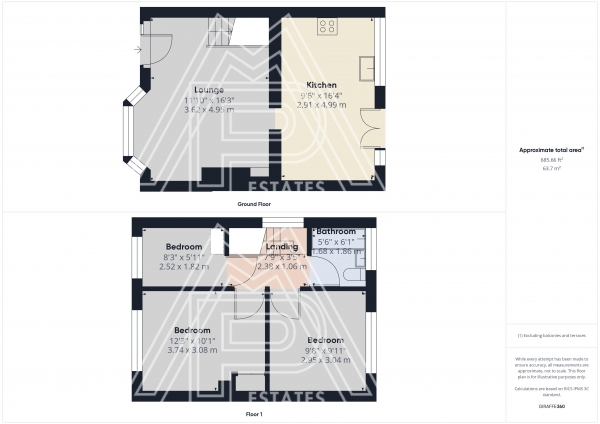 Floor Plan Image for 3 Bedroom End of Terrace House to Rent in Mygrove Gardens, Rainham