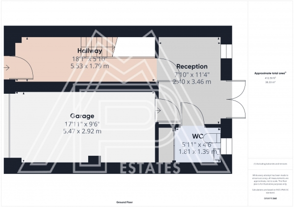 Floor Plan Image for 3 Bedroom Town House for Sale in Marshfoot Close, South Ockendon