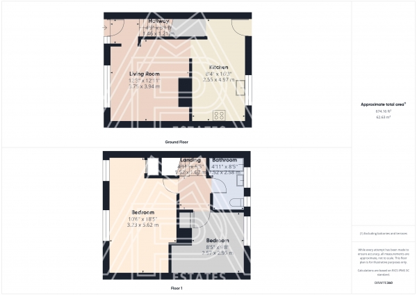 Floor Plan Image for 2 Bedroom Terraced House for Sale in Fulbrook Lane, South Ockendon