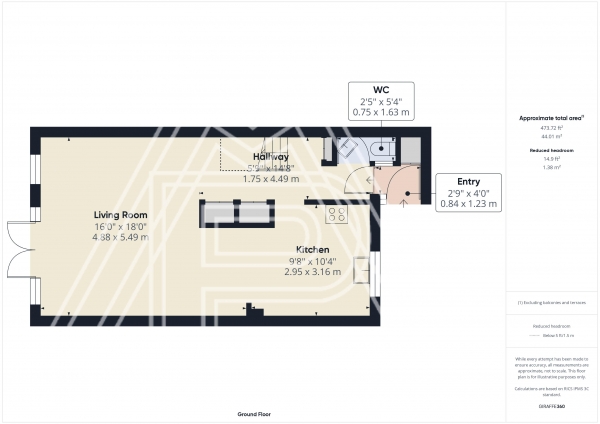 Floor Plan Image for 3 Bedroom Terraced House for Sale in Verbena Close, South Ockendon