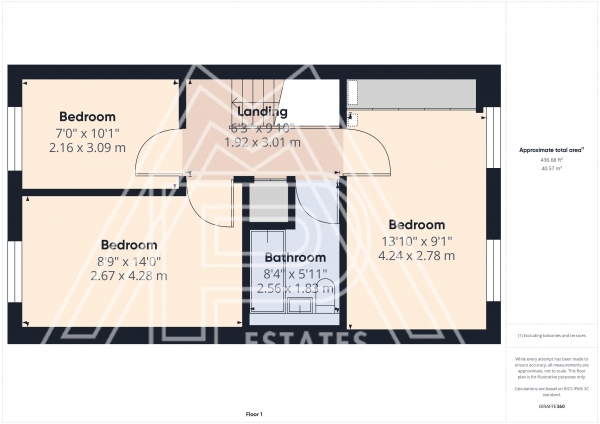 Floor Plan Image for 3 Bedroom Terraced House for Sale in Verbena Close, South Ockendon