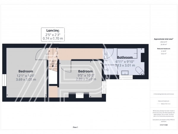 Floor Plan Image for 2 Bedroom Terraced House to Rent in Elm Road, Grays