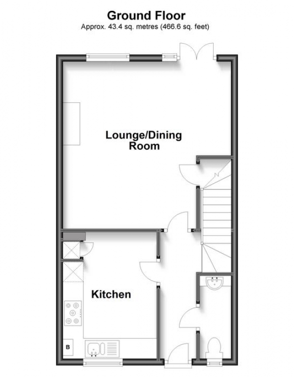 Floor Plan Image for Property for Sale in Spiro Close, Pulborough