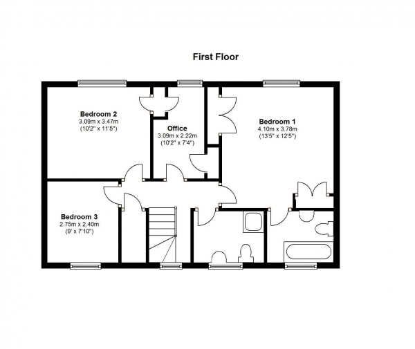 Floor Plan Image for 4 Bedroom Detached House for Sale in Detached house on corner plot with upgrade potential, Fishbourne