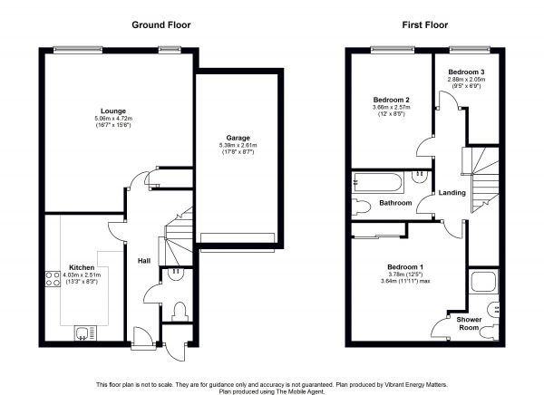 Floor Plan Image for 3 Bedroom Detached House for Sale in Herbs End, Farnborough