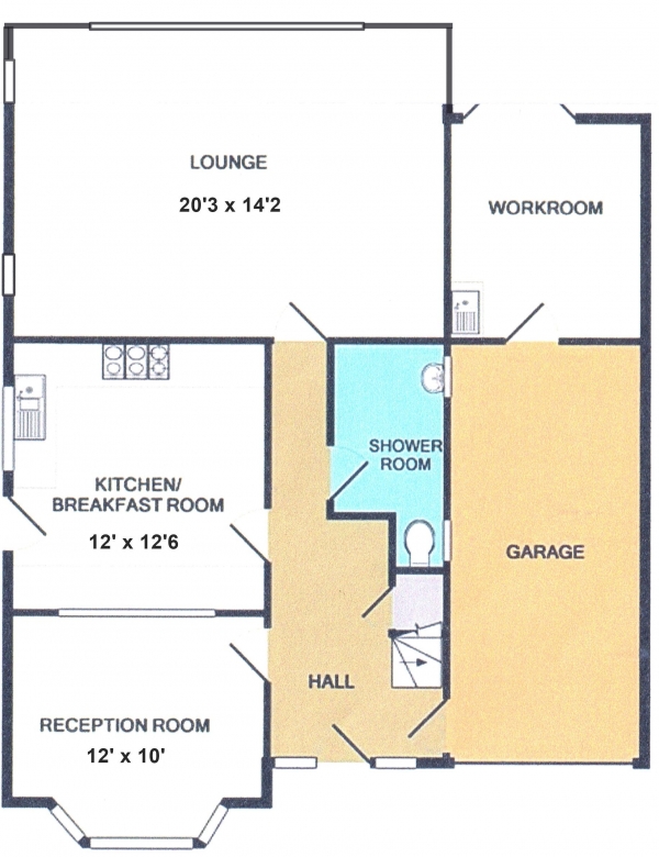 Floor Plan Image for 4 Bedroom Detached House for Sale in Fishbourne, Chichester