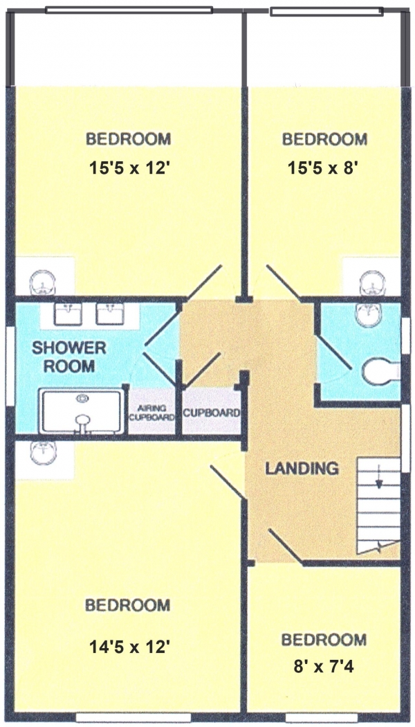 Floor Plan Image for 4 Bedroom Detached House for Sale in Fishbourne, Chichester