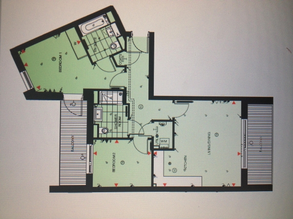 Floor Plan Image for 2 Bedroom Apartment for Sale in Sirius House, Marine Wharf, SE16