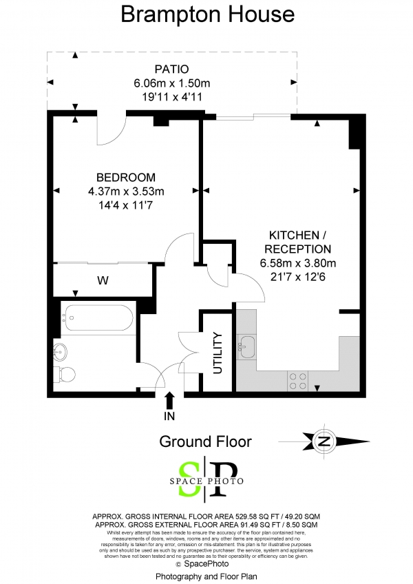 Floor Plan Image for 1 Bedroom Apartment for Sale in 1 Albatross Way, London