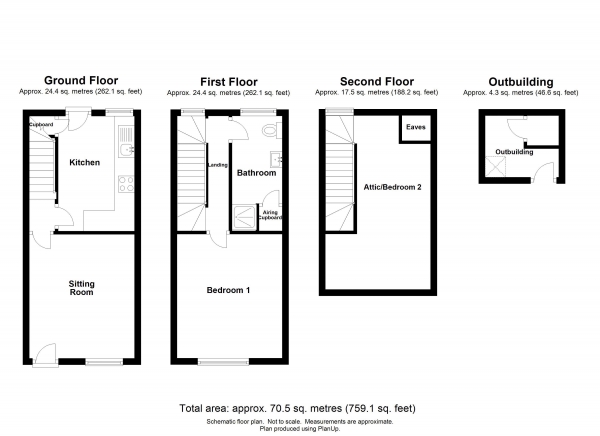 Floor Plan Image for 2 Bedroom Semi-Detached House for Sale in Okehampton