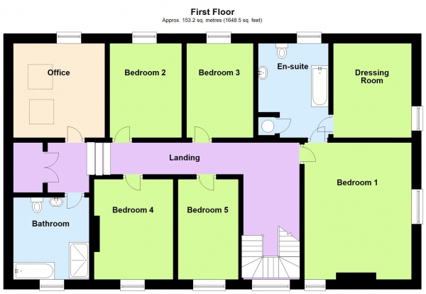 Floor Plan Image for 7 Bedroom Farm House for Sale in Large Farmhouse and Holiday Let Business in Menheniot