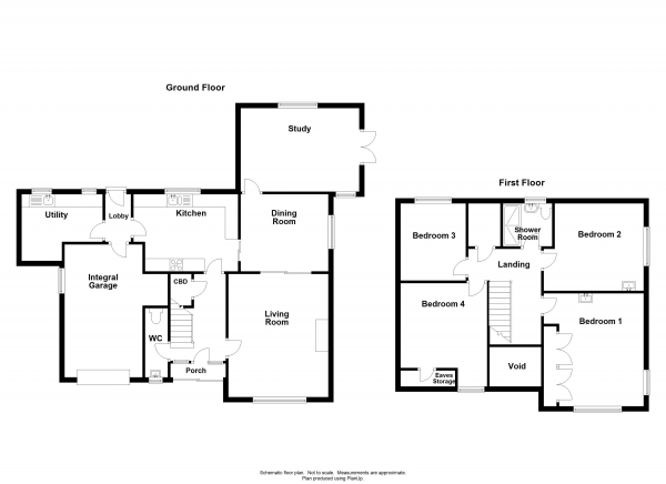 Floor Plan Image for 4 Bedroom Detached House for Sale in Tavistock