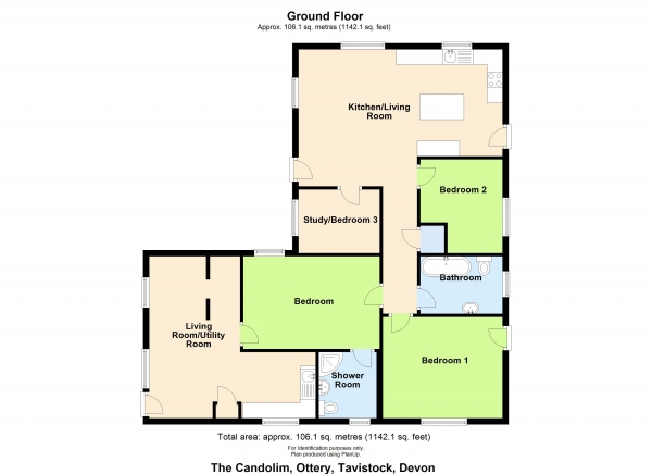 Floor Plan Image for 3 Bedroom Bungalow for Sale in Tavistock