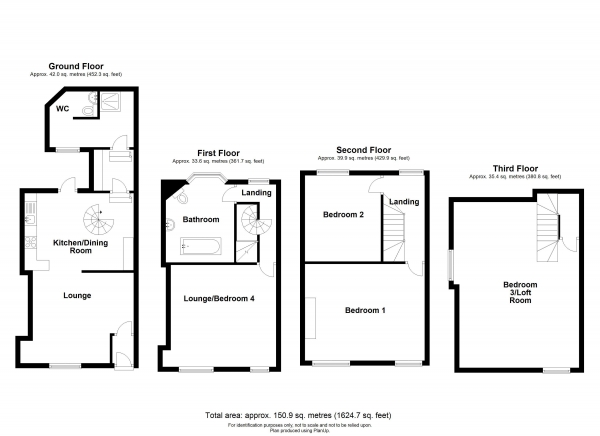 Floor Plan Image for 4 Bedroom Property for Sale in Ford Street, Tavistock