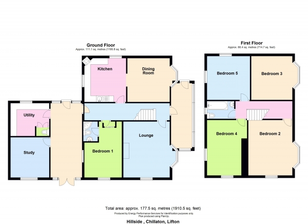 Floor Plan Image for 5 Bedroom Detached House for Sale in Chillaton, Lifton