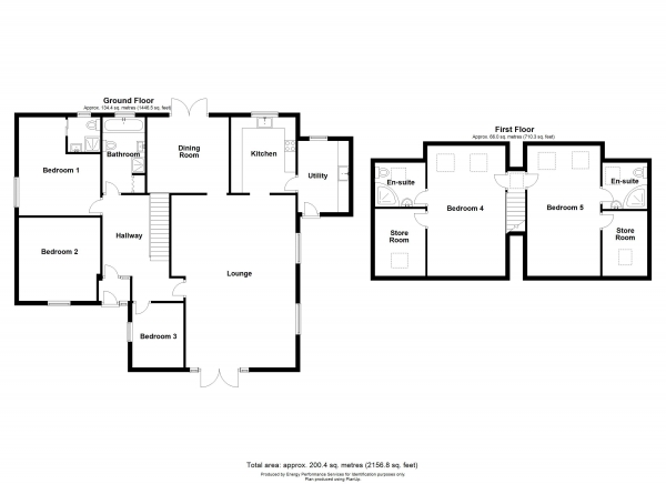 Floor Plan Image for 4 Bedroom Bungalow for Sale in Bere Alston