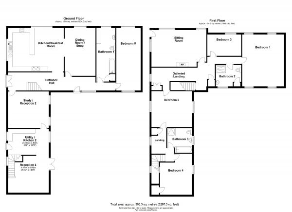 Floor Plan Image for 5 Bedroom Detached House for Sale in Tavistock