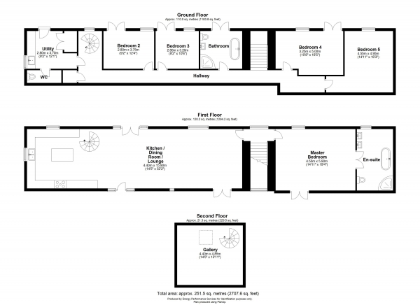 Floor Plan Image for 5 Bedroom Barn Conversion for Sale in Gulworthy