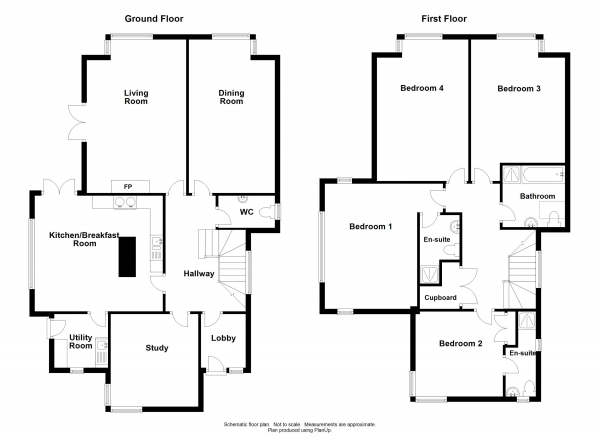 Floor Plan Image for 4 Bedroom Detached House for Sale in Crapstone, Yelverton