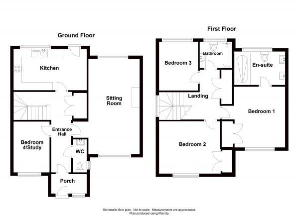 Floor Plan Image for 4 Bedroom Semi-Detached House for Sale in Lamerton, Tavistock