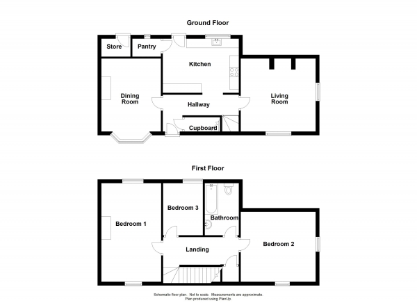 Floor Plan Image for 3 Bedroom Cottage for Sale in Milton Abbot, Tavistock