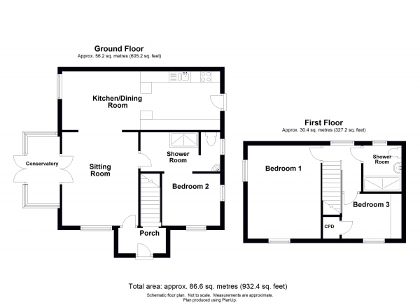 Floor Plan Image for 3 Bedroom Detached House for Sale in Tavistock