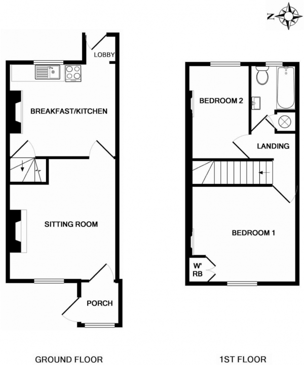 Floor Plan Image for 2 Bedroom Cottage for Sale in Lydford, Okehampton