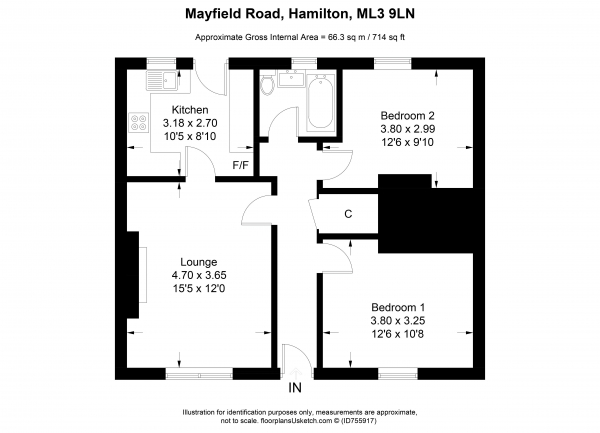 Floor Plan Image for 2 Bedroom Apartment for Sale in Mayfield Road, Hamilton