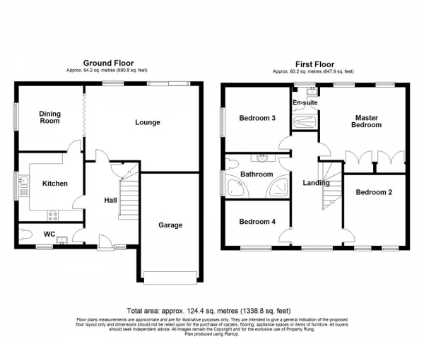 Floor Plan Image for 4 Bedroom Detached House for Sale in Holburn Lane Court, Old Ryton Village, Ryton