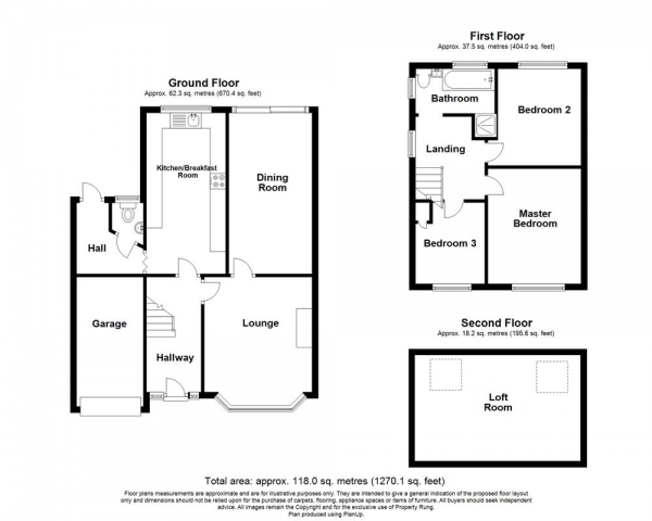 Floor Plan Image for 3 Bedroom Semi-Detached House for Sale in Stella Hall Drive, Blaydon