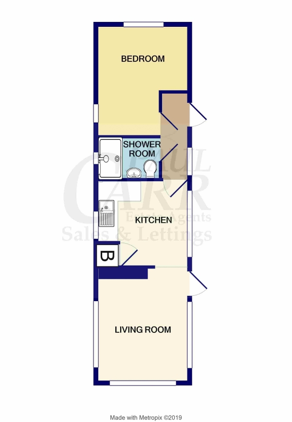 Floor Plan Image for 1 Bedroom Park Home for Sale in Beacon Heights, Pinfold Lane, Aldridge, wS9 0QX