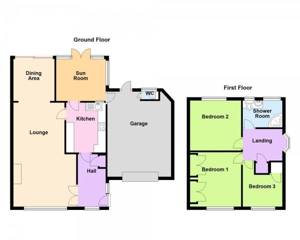 Floor Plan Image for 3 Bedroom Semi-Detached House for Sale in Clifton Avenue, Aldridge