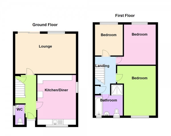 Floor Plan Image for 3 Bedroom Detached House for Sale in Whetstone Lane, Aldridge