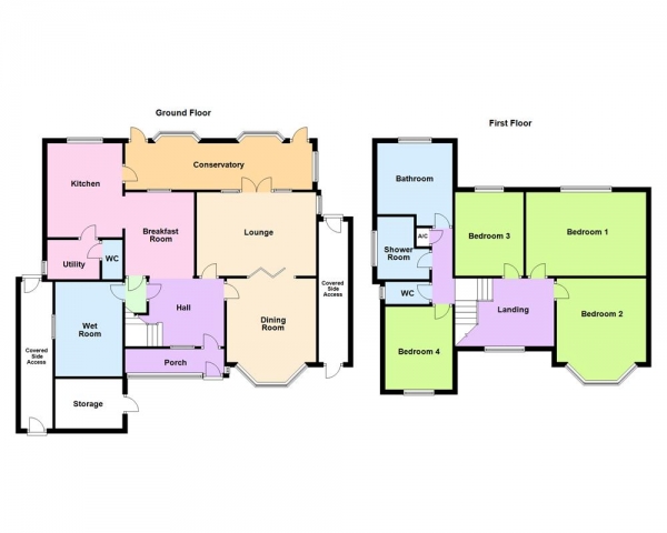 Floor Plan for 4 Bedroom Detached House for Sale in Longwood Road, Aldridge, Walsall, WS9 0TD, Aldridge, WS9, 0TD - Offers Over &pound700,000
